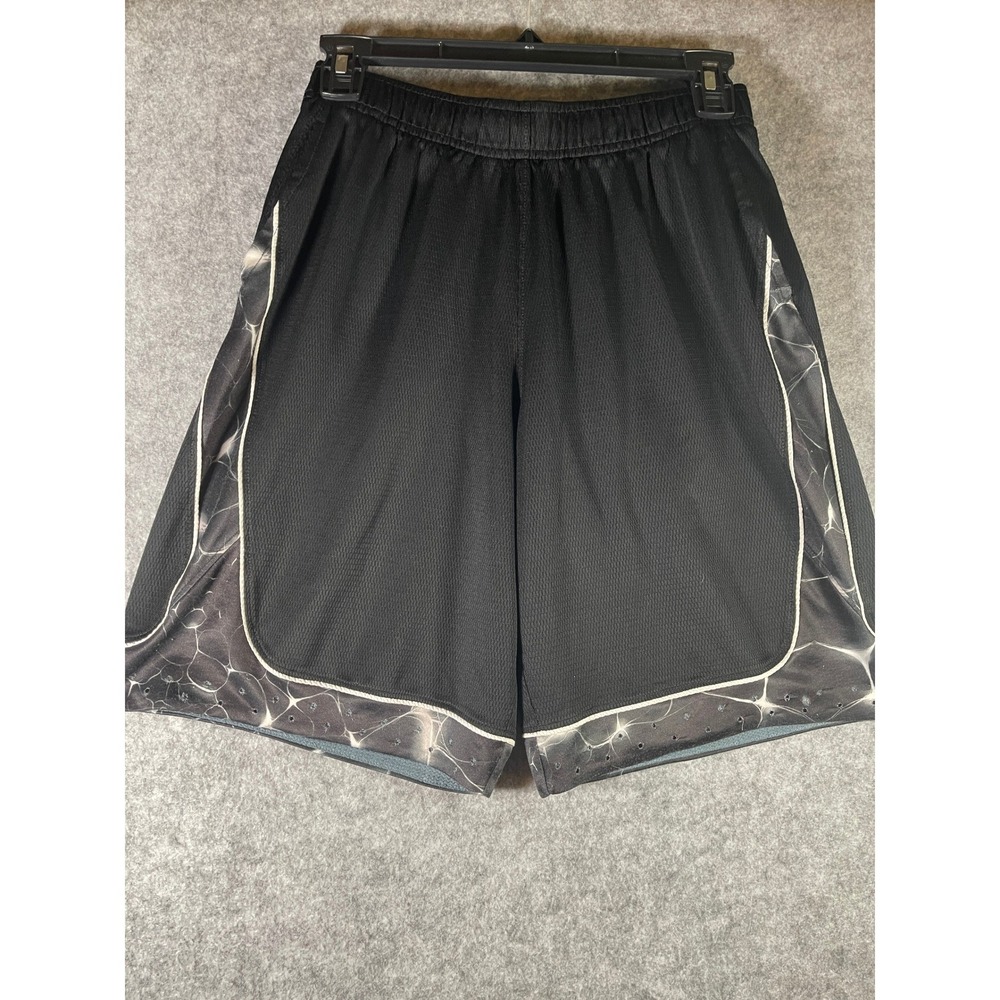 Nike Dri-FIT Basketball Shorts Mens Medium Black Graphic Print Mesh Athletic